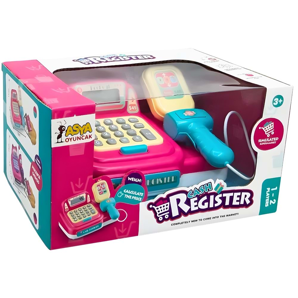 Pilli Yazar Kasa Oyuncak – Barkod Okuyuculu Market Kasa Seti | A8239 / CF8217-18