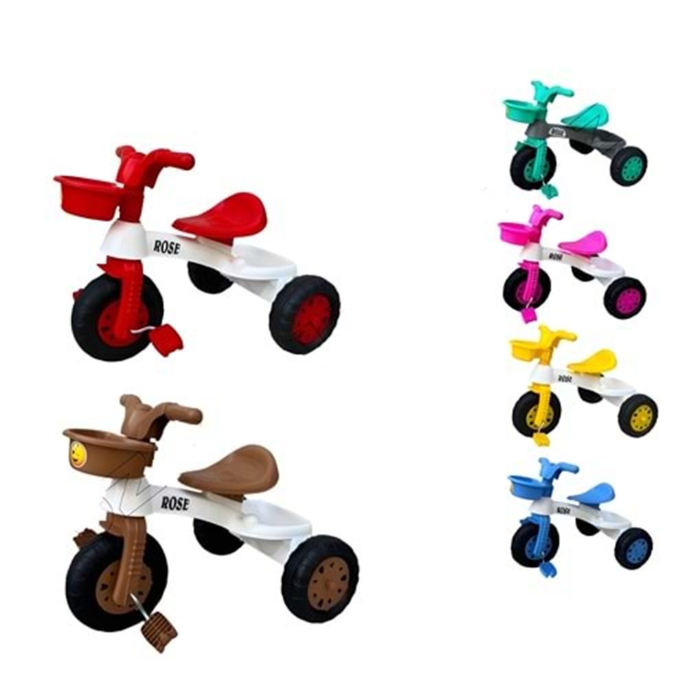 ROSE 3 Tekerlekli Bebek ve Çocuk Bisikleti Pedallı Dengeli Mini Bisiklet