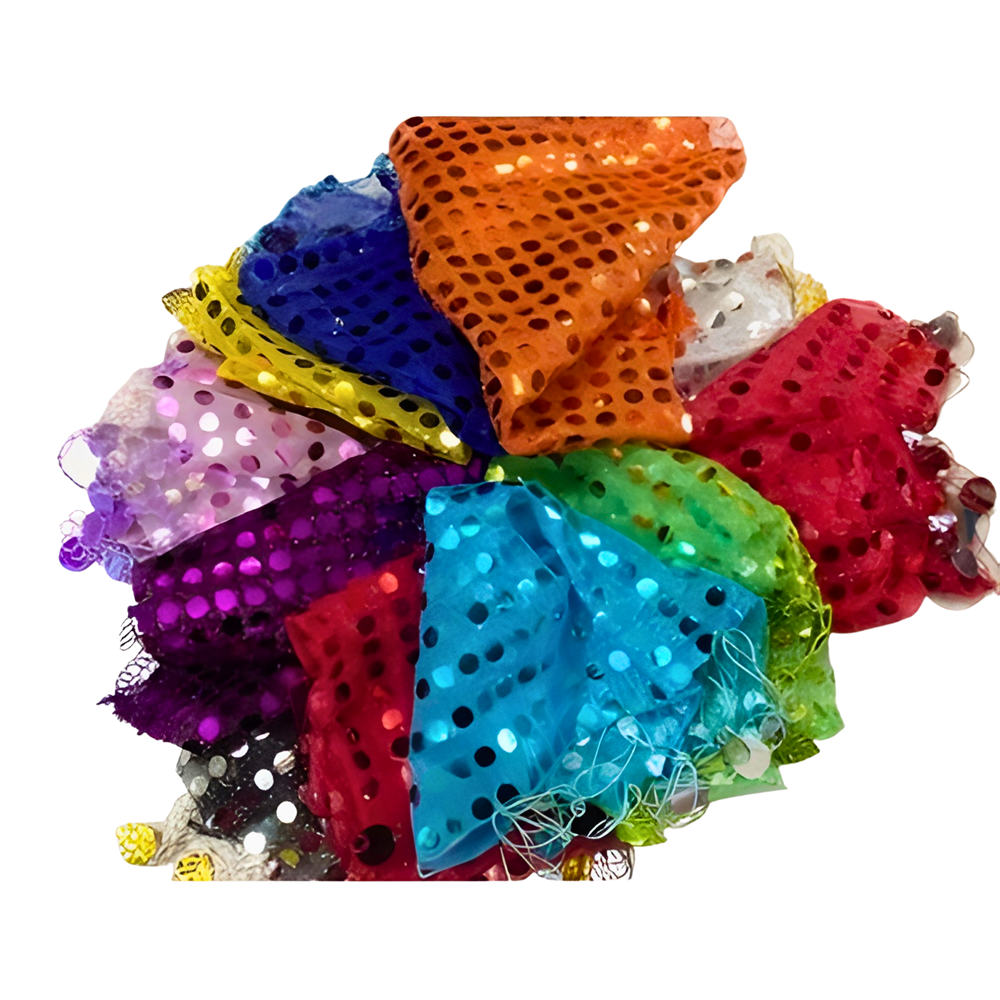 Renkli Simli Halay Mendili Dans ve Oyun Mendili