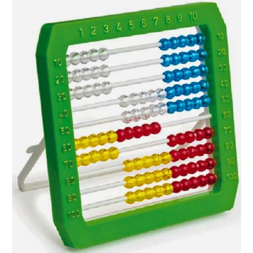 FATİH Delüks Masa Tipi Abaküs - 100 Boncuklu Eğitici Sayı Sayma Tahtası