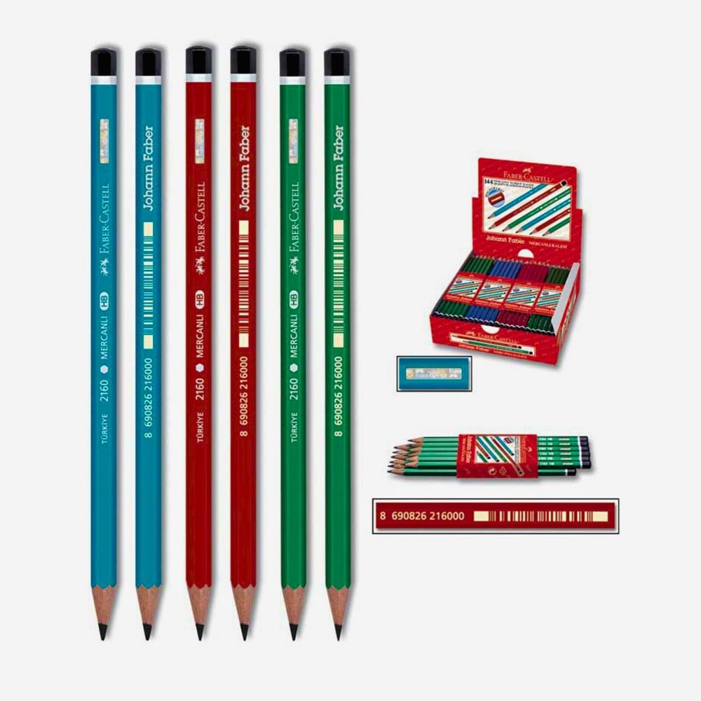 Faber-castell Köşeli Mercanlı Kurşun K. (fsc)