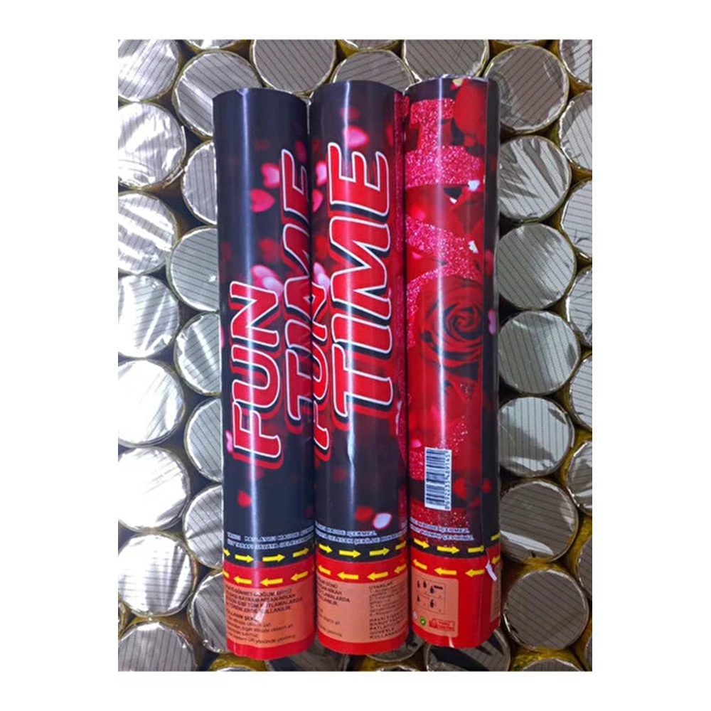 Funtime Güllü Konfeti 30 cm Gül Yapraklı Konfeti Tüpü Düğün Nişan Kına Organizasyon