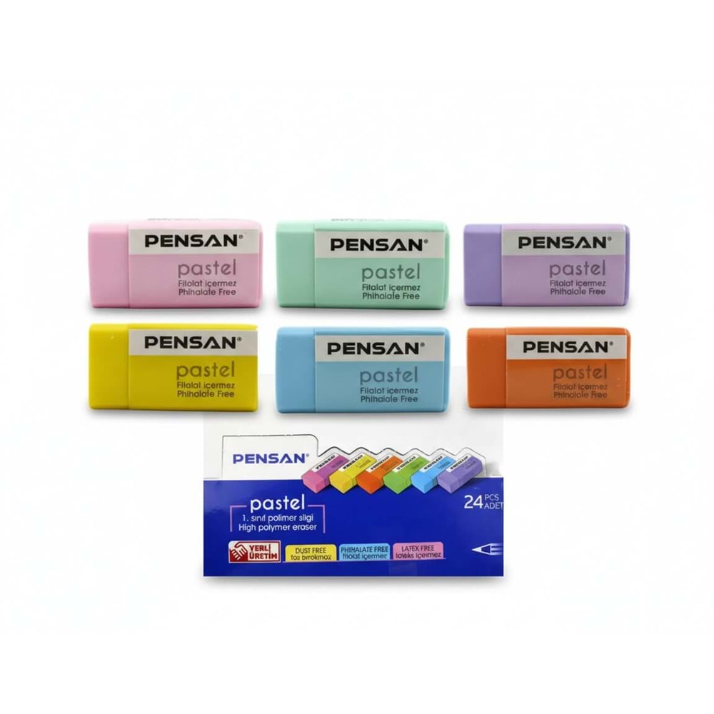 Pensan Pss-24p Pastel Silgi