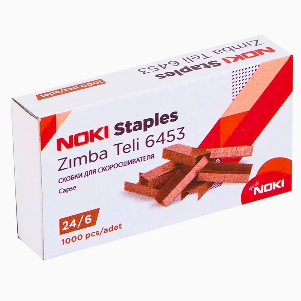 Noki Zımba Teli 24/6 (6453) - 1000 Adet (Yüksek Kapasiteli Zımbalar İçin)