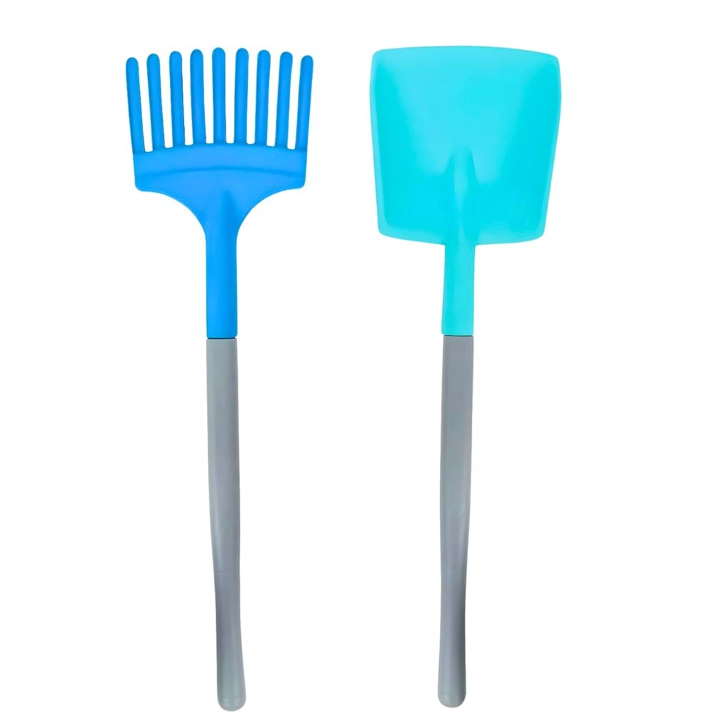 06 464 BÜYÜK KÜREK TIRMIK SETİ MAVİ-YEŞİL