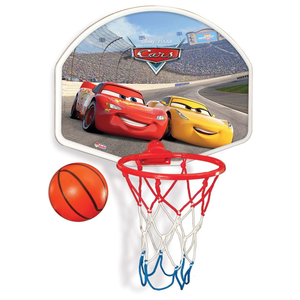 Dede Disney Cars Orta Boy Pota ve Top Seti - Duvara Monte Edilebilir (01524)