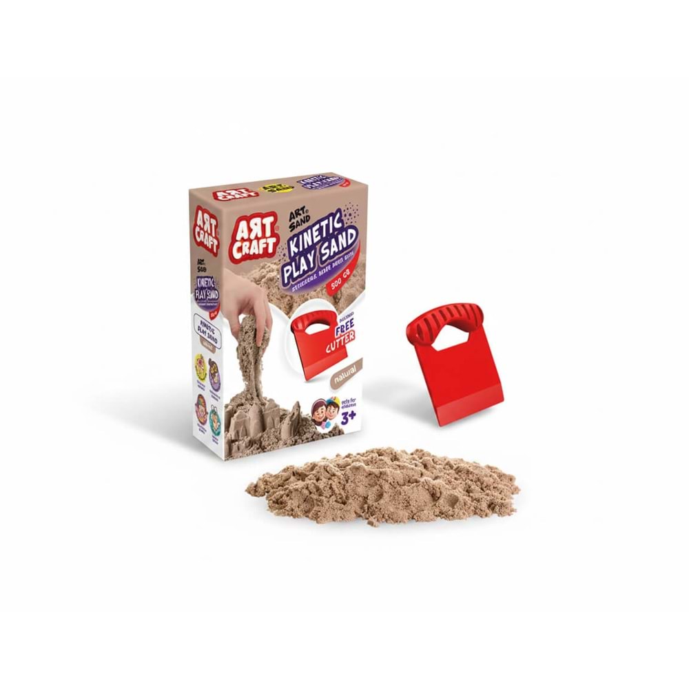 Aksesuarlı Naturel Kinetik Oyun Kumu 500 gr