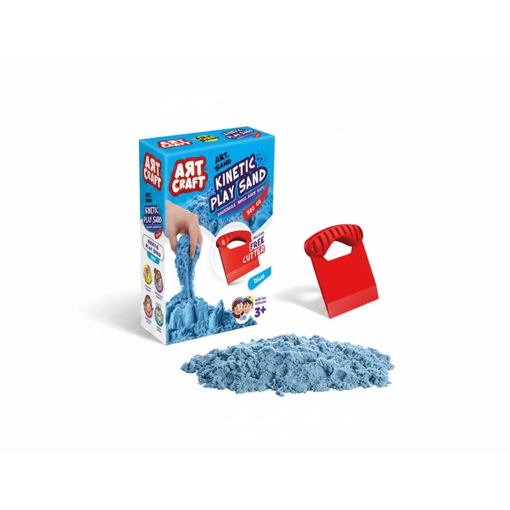 Aksesuarlı Mavi Kinetik Oyun Kumu 500 gr