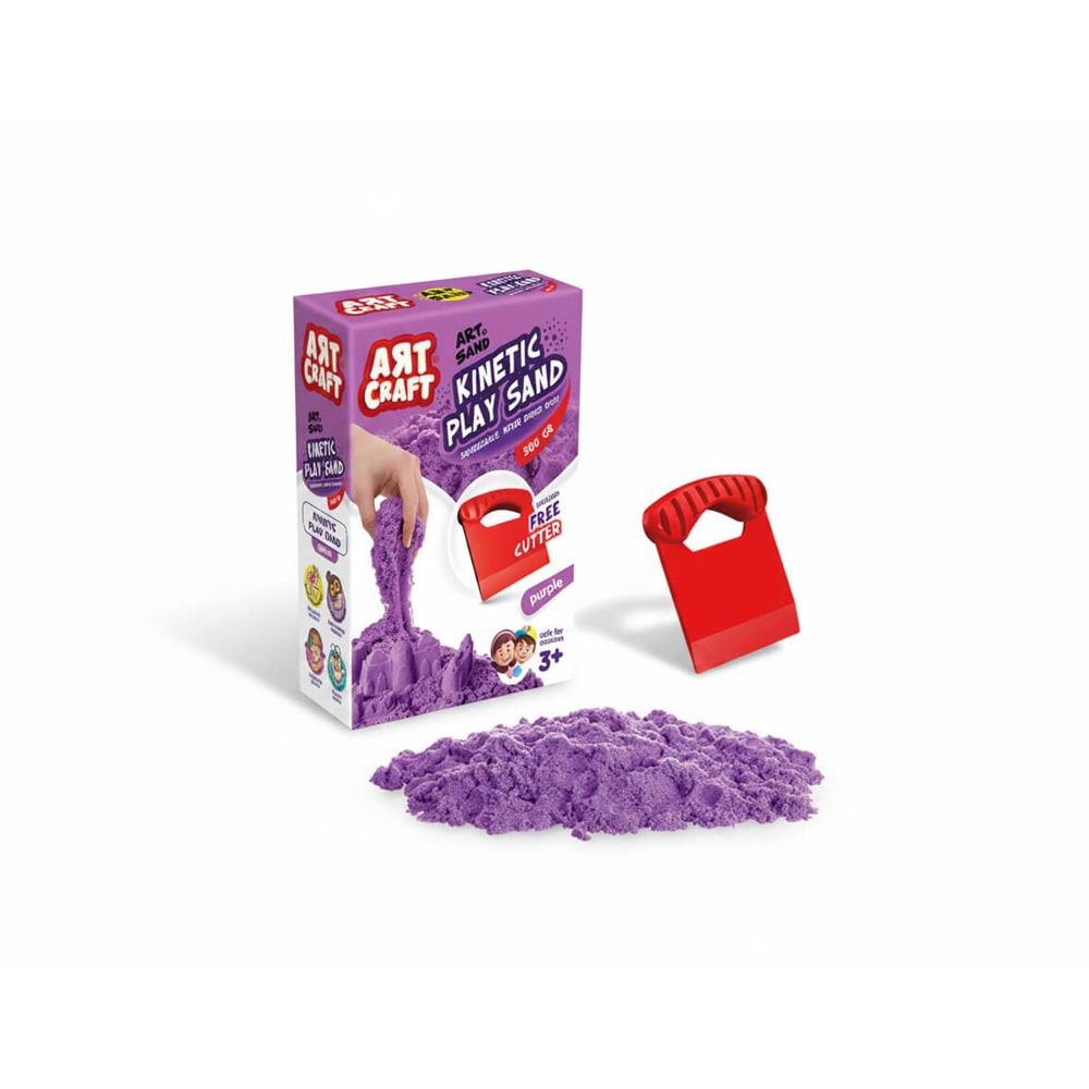 Aksesuarlı Mor Kinetik Oyun Kumu 500 gr