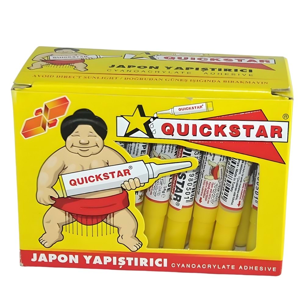 Quickstar Japon Yapıştırıcı | Cyanoacrylate Hızlı Yapıştırıcı – Tek Adet