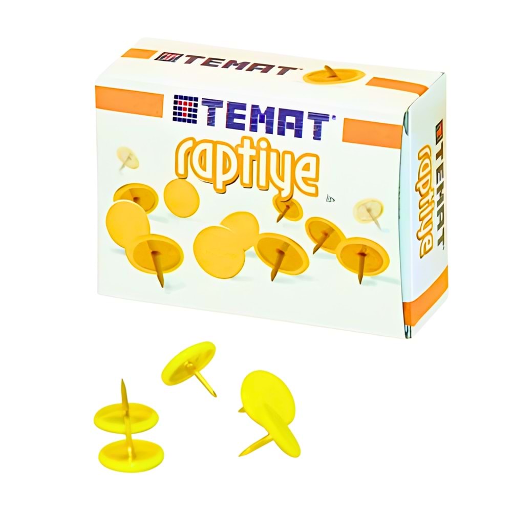 Temat 300-S Sarı Raptiye | Dayanıklı Sabitleme Raptiyesi