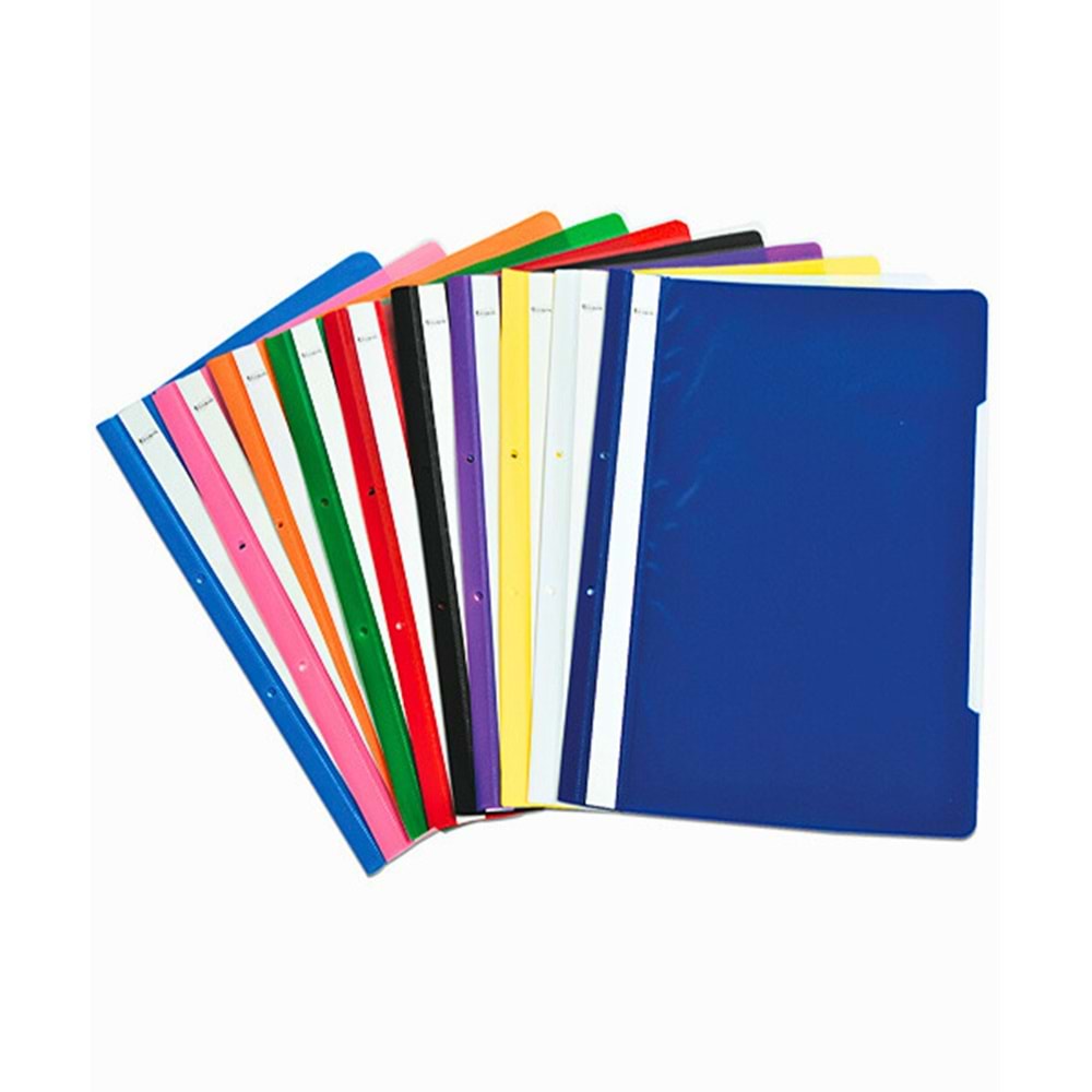 Renkli Telli Dosya - Şeffaf Kapaklı (Sunum, Arşivleme ve Evrak Düzenleme)