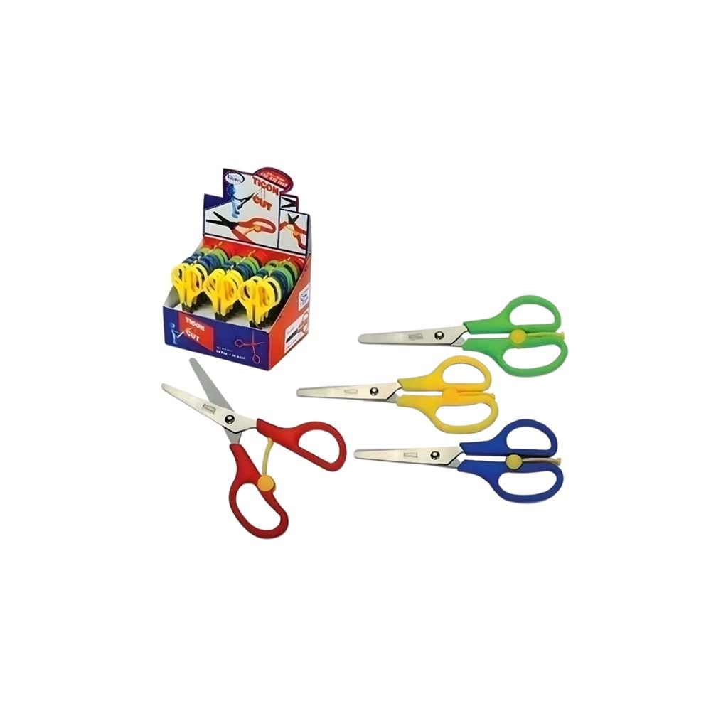 Ticon 205Y Plastik Yaylı Çocuk Makası 5,25