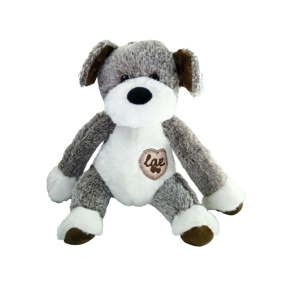Vardem 23 cm Peluş Köpek Love Kalpli 3 Asorti Yumuşak Oyuncak 31170-2