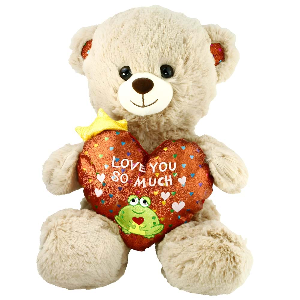 Vardem 30 cm Kalpli Ayı Love You So Much PJH2323