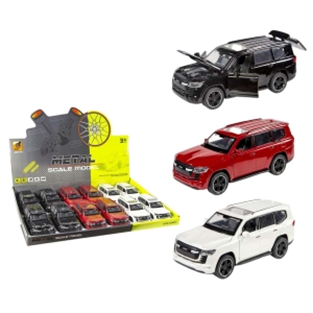 Vardem Çek Bırak 1:36 Metal Araba SUV Model Die Cast Oyuncak 3+ Yaş
