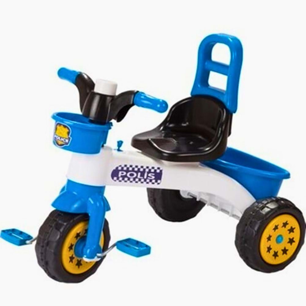 Mgs Oyuncak Polis Temalı Üç Tekerlekli Çocuk Bisikleti (Tricycle)