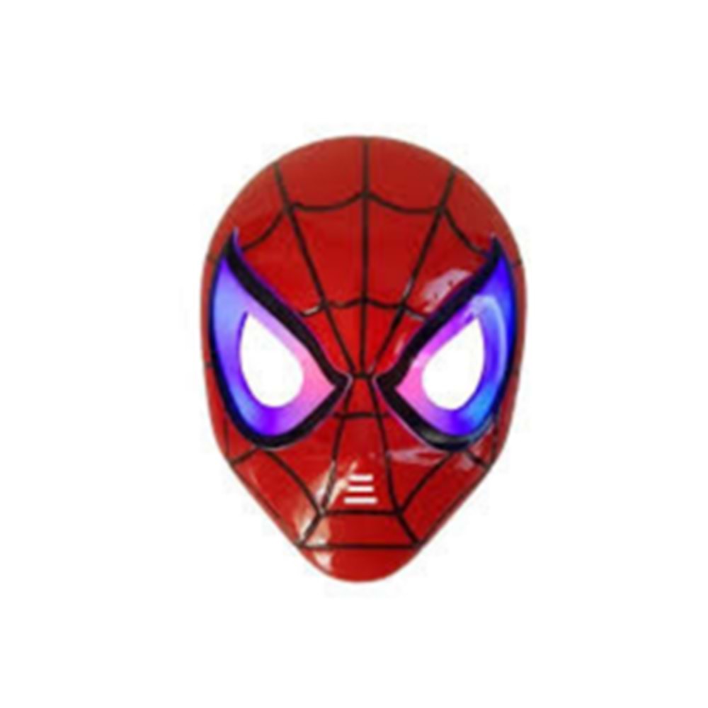 Led Işıklı Örümcek Adam (Spiderman) Çocuk Kostüm ve Parti Maskesi