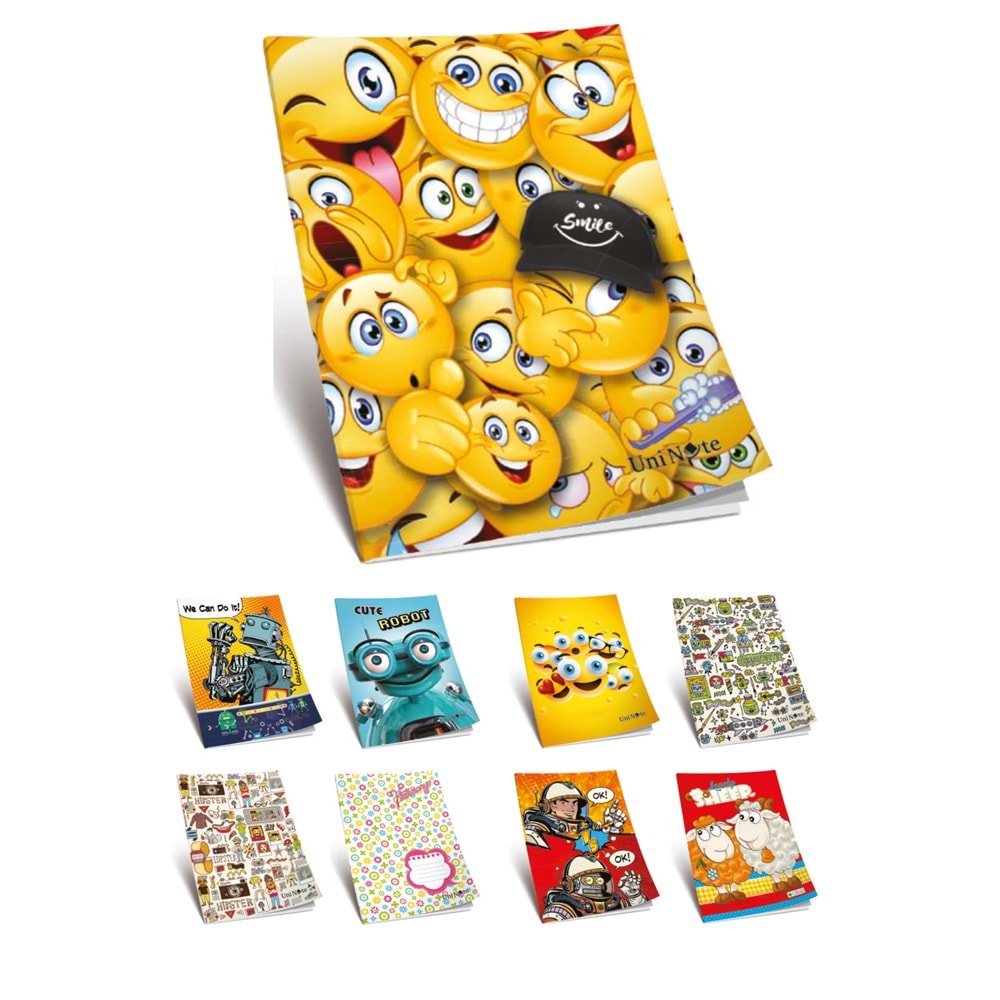 Çınar Trend Desenli Okul Defteri: 80 Yaprak Kareli, Dayanıklı Karton Kapak