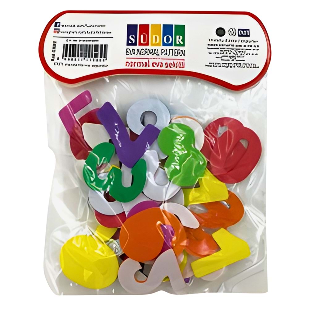 Südor Sticker EVA Şekilleri – 6 Farklı Desen Renkli Süsleme Seti (Tek Adet)