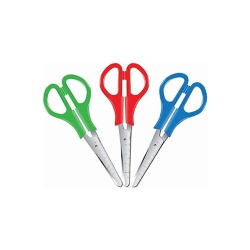 Südor Yaylı Öğrenci Makası (Metal Uçlu Cetvelli)