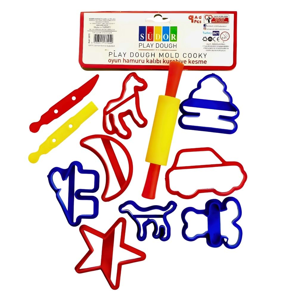 Südor Oyun Hamur Kalıbı Büyük Şekil+Merdane