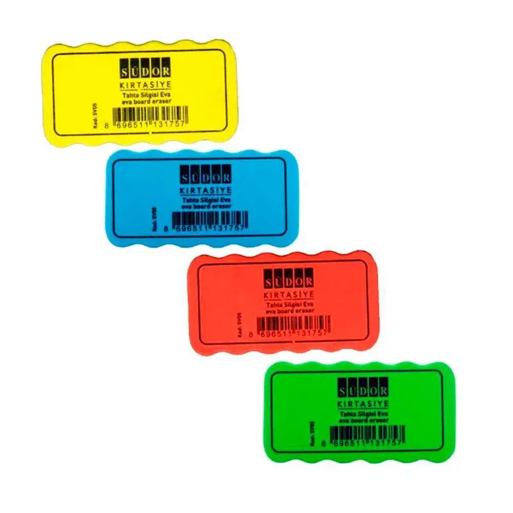 Südor Mıknatıslı Eva Tahta Silgisi - Renkli Yazı Tahtası Silgisi