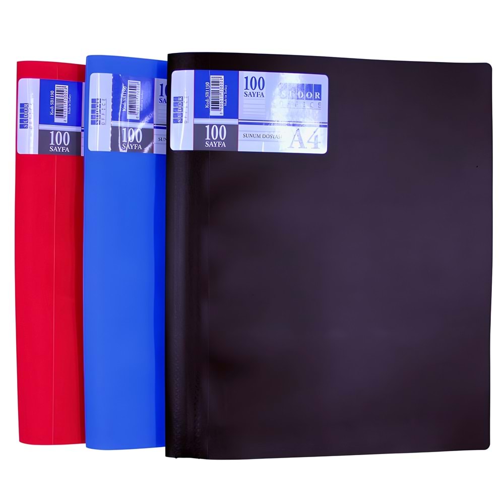 Südor Office A4 Sunum Dosyası (100 Şeffaf Sayfa)