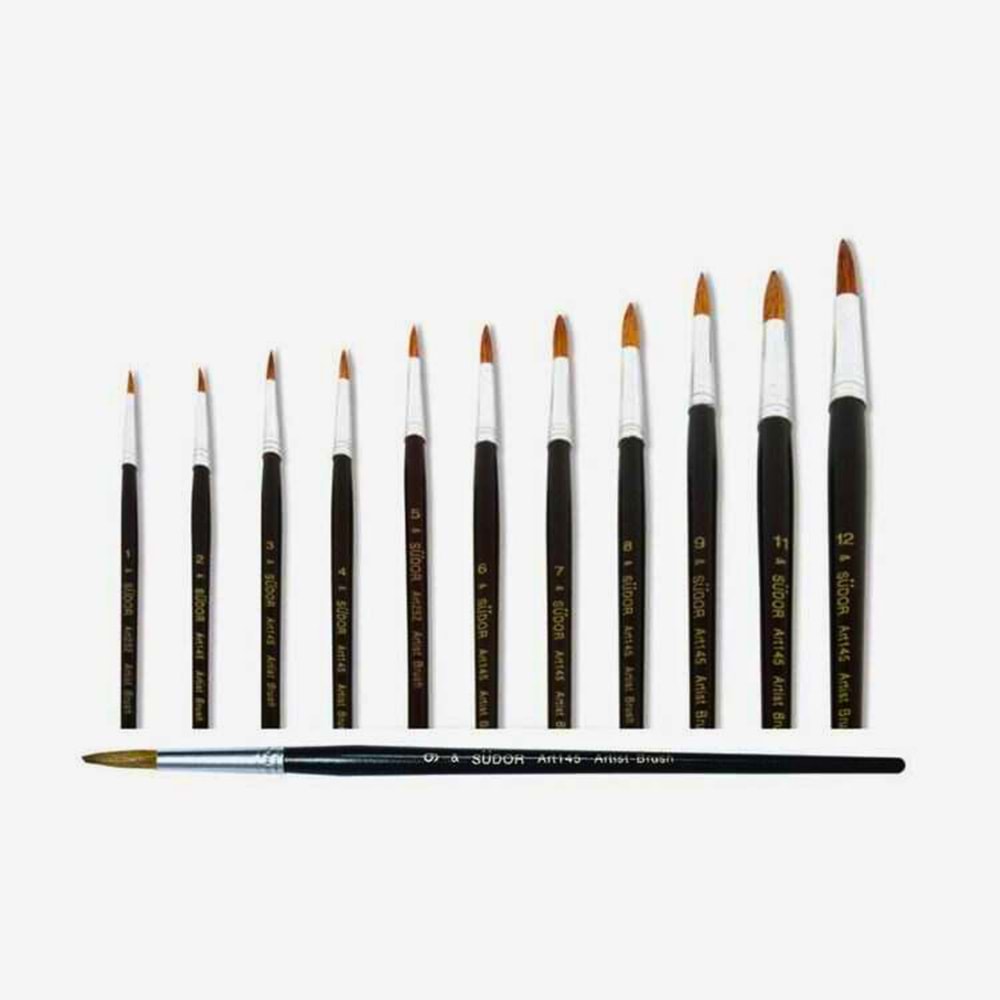 Südor Art. 145 Yuvarlak Uçlu Artist Fırçası 5 Numara | Sulu Boya ve Akrilik