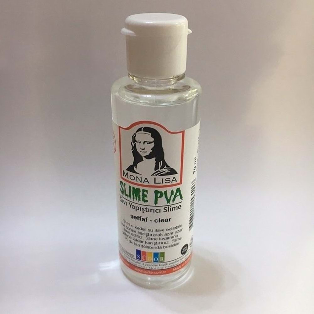 Mona Lisa Şeffaf Slime Yapıştırıcı (PVA) - 70 ml Şeffaf Tutkal