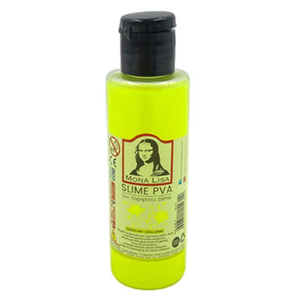 Mona Lisa Fosforlu Sarı Slime Yapıştırıcı (PVA) - 70 ml Neon Etkili Tutkal
