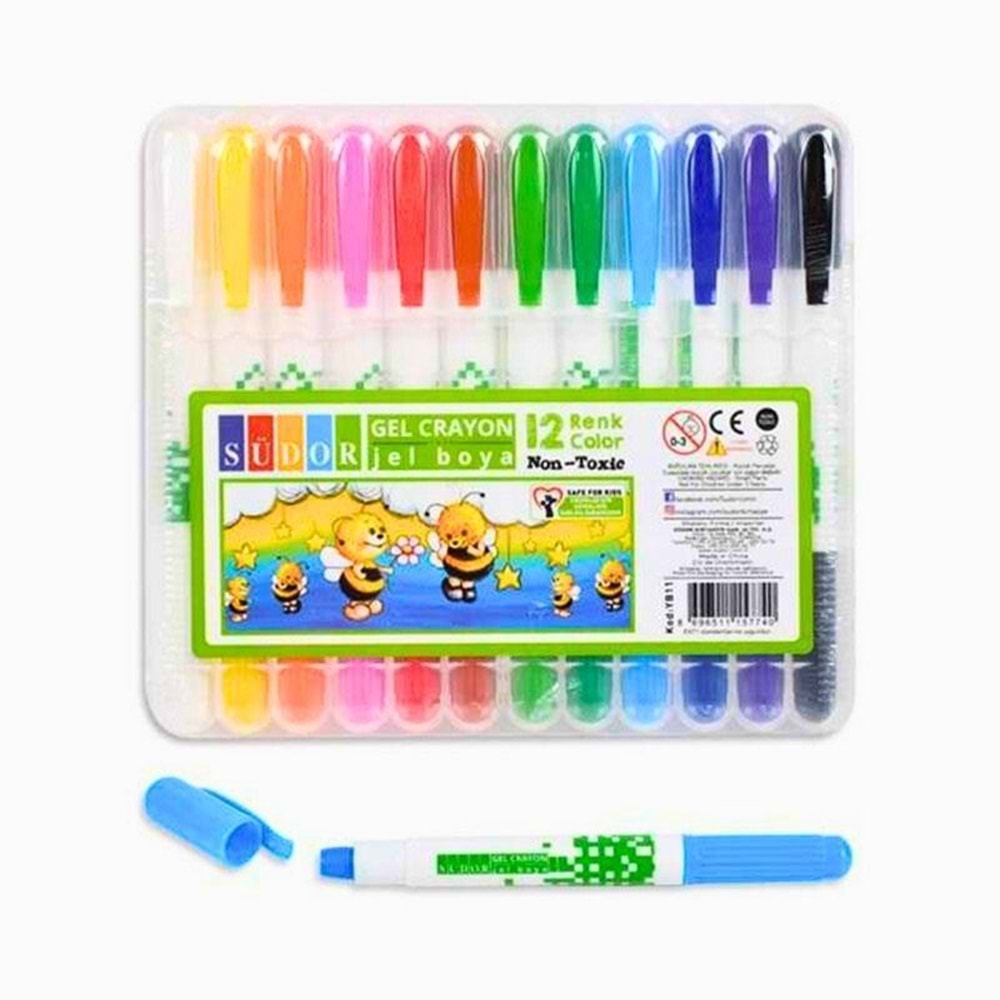 Südor Jel Boya Plastik Kutu 12 Li