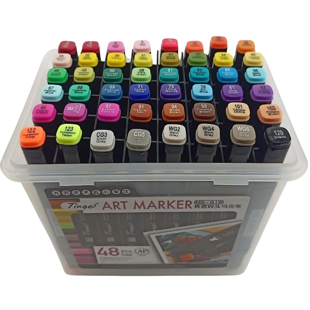 MONALİSA TOUCH BLACK MARKER 48 RENK SÜDOR