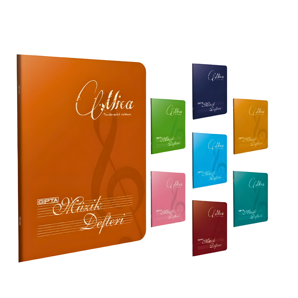 Gıpta MICA Tel Dikişli Müzik Defteri - Küçük Boy Plastik Kapak