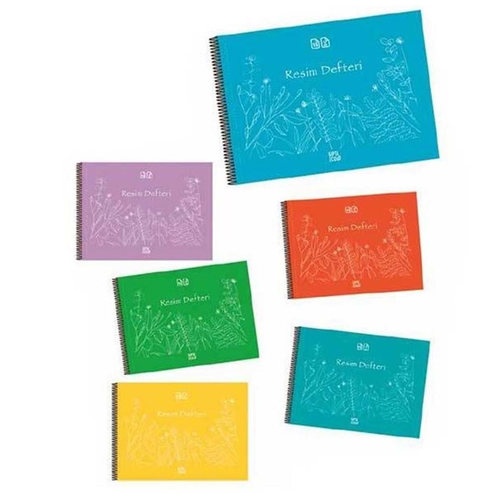 ECO PP Spiralli Resim Defteri 35x50 cm - 25 Yaprak Büyük Boy Çizim Defteri