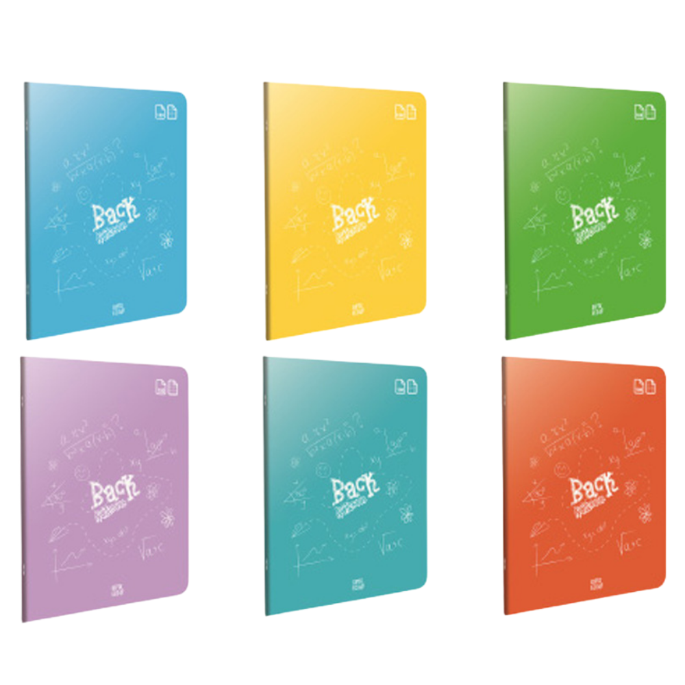 Gipta Back Tel Dikişli PP Kapaklı Defter A4 60 Yaprak – Kareli, Tek Adet