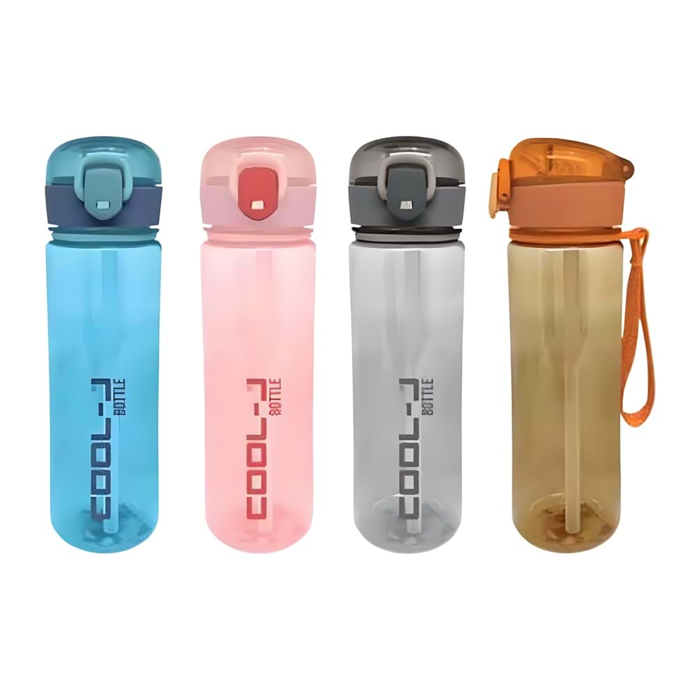 KİLİTLİ MATARA 500ML PCTG 4 RENK MIX