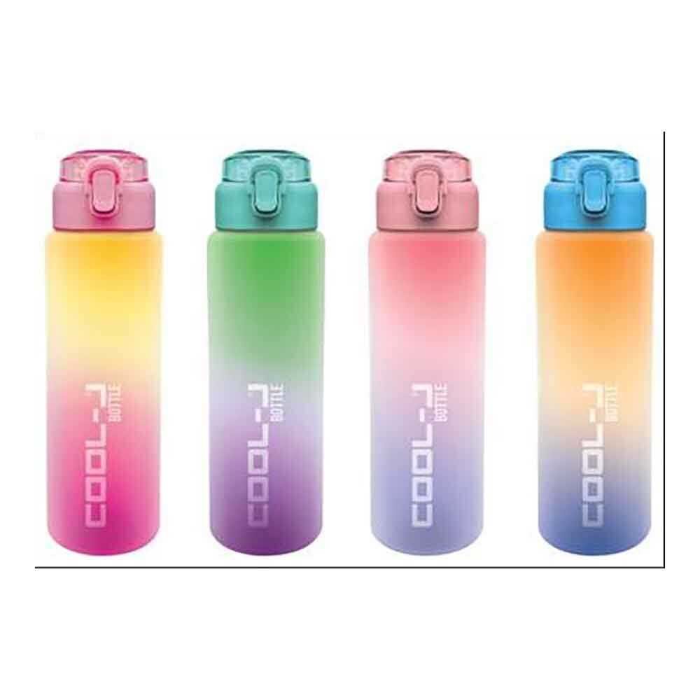 COOL-J Ombre Renk Geçişli Kilitli Matara 900 ml - PCTG Sızdırmaz Suluk