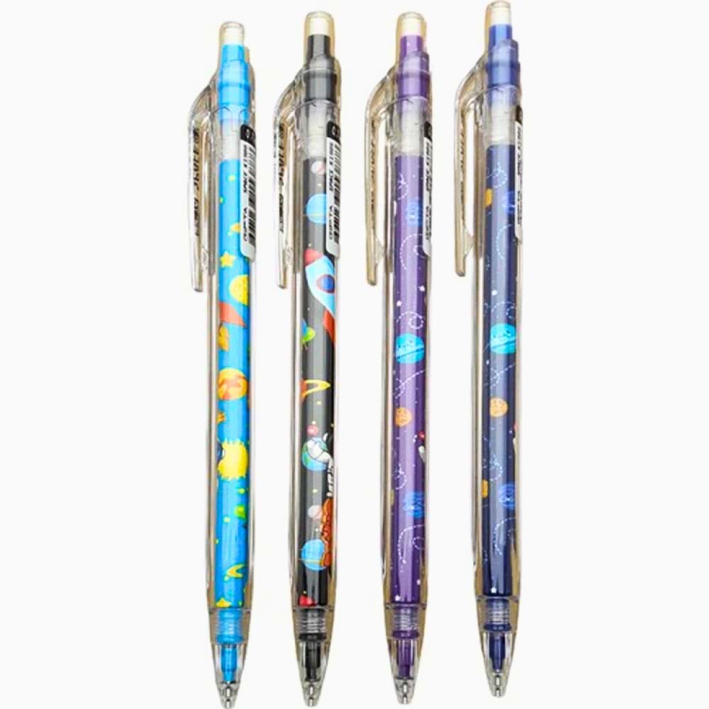 Uzay Temalı (Space) Versatil Kalem 0.7 mm | Desenli Çocuk Uçlu Kalemi