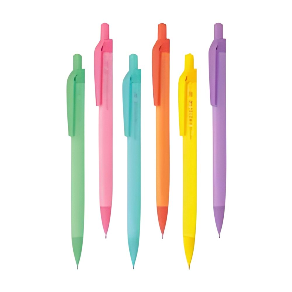 Pastel Versatil Kalem Seti 0.5 mm | 6 Renk Otomatik Uçlu Kalem