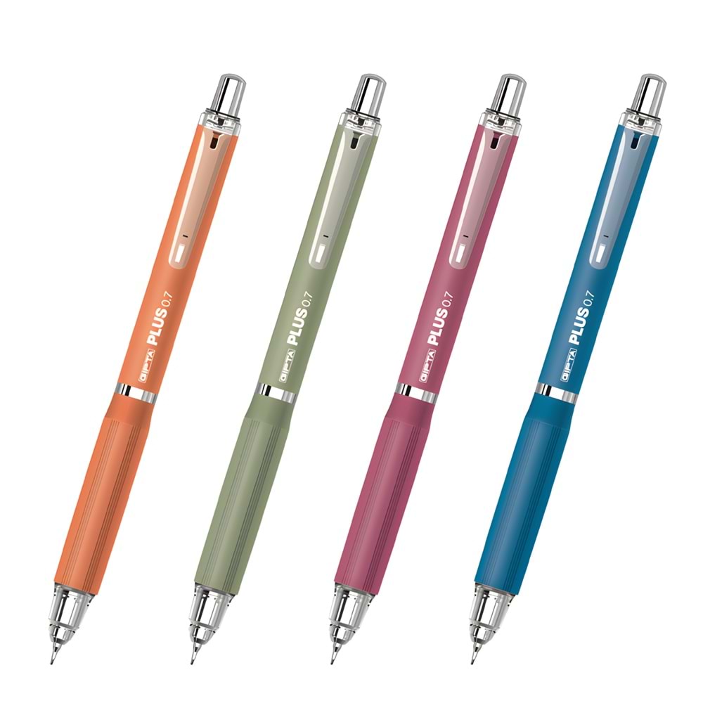 Gıpta Plus 0.7 Versatil Kalem – Şık Metal Uçlu, Ergonomik Tutuş | Tek Adet