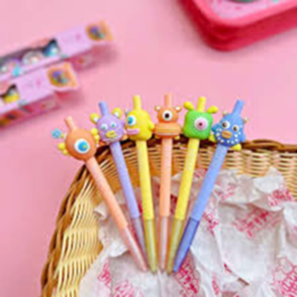 Big Monster Versatil Kalem 0.7 mm – Figürlü Renkli Uçlu Kalem