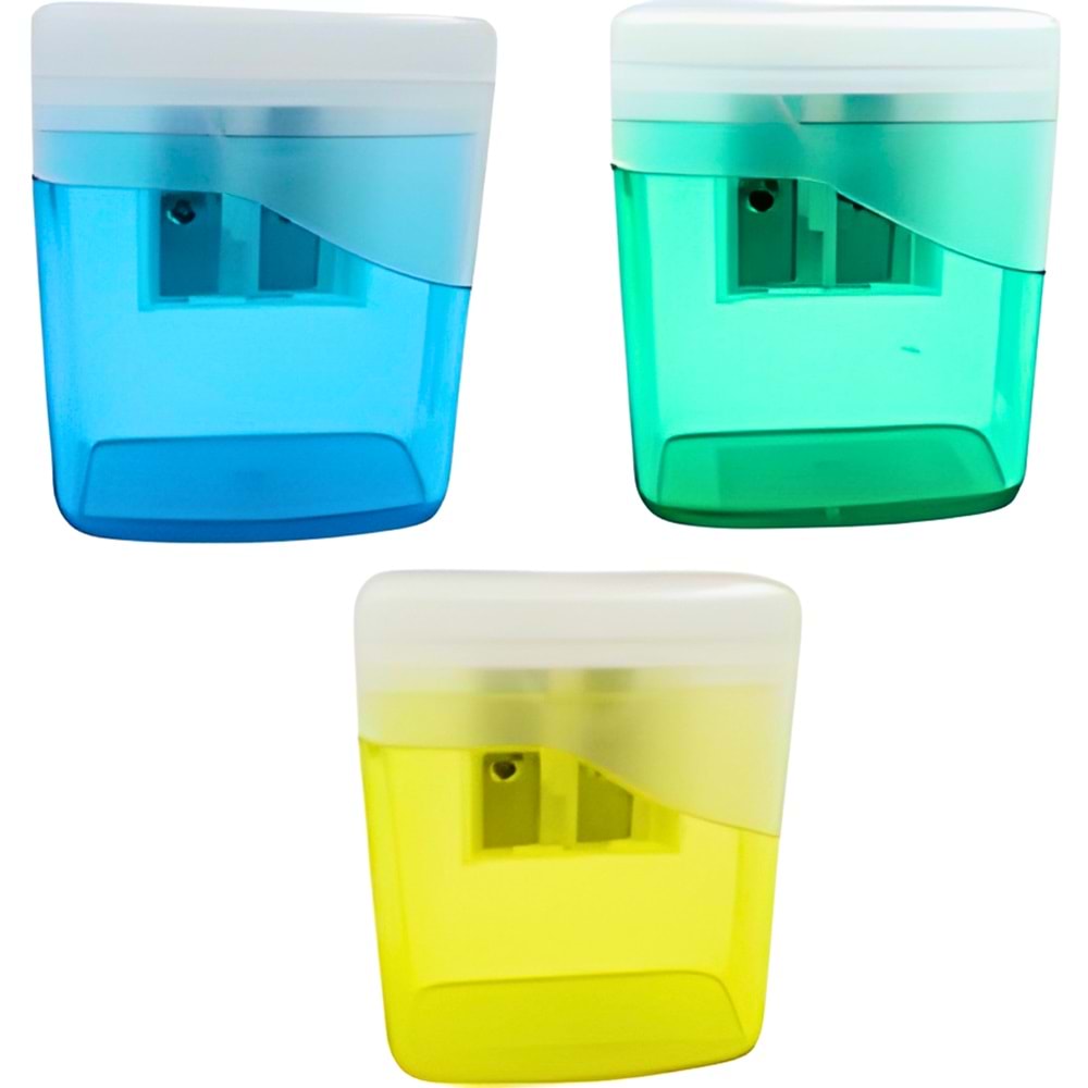 Gıpta Cupcake 3D Kalemtıraş – Tek Hazneli, Renkli Şeffaf Tasarım | Tek Adet