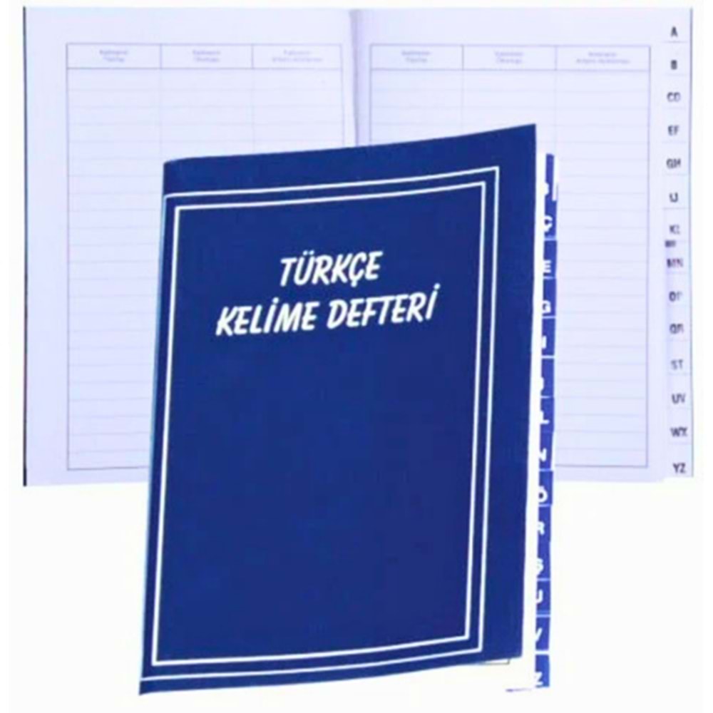 Gürpaş Türkçe Kelime Defteri (Sözcük, Anlam ve Örnek Cümle Alanlı)