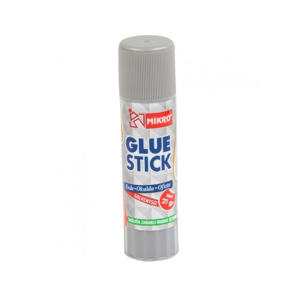 MİKRO 21 gr Stick Yapıştırıcı - Solventsiz ve Sağlığa Zararsız Glue Stick