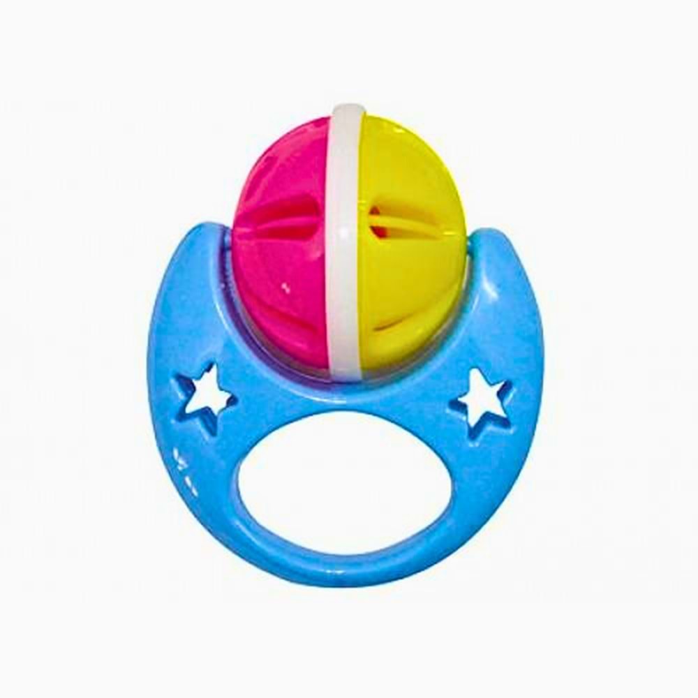 Ay Şeklinde Tutacaklı Bebek Çıngırağı ve Diş Kaşıyıcısı