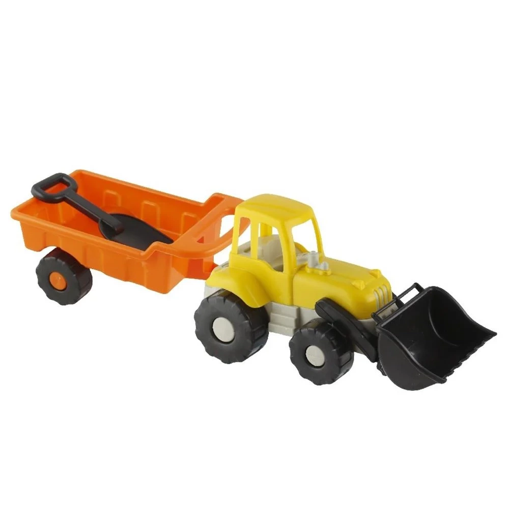 Kepçeli Traktör Oyuncak | Römorklu İş Makinesi Çocuk Oyuncağı