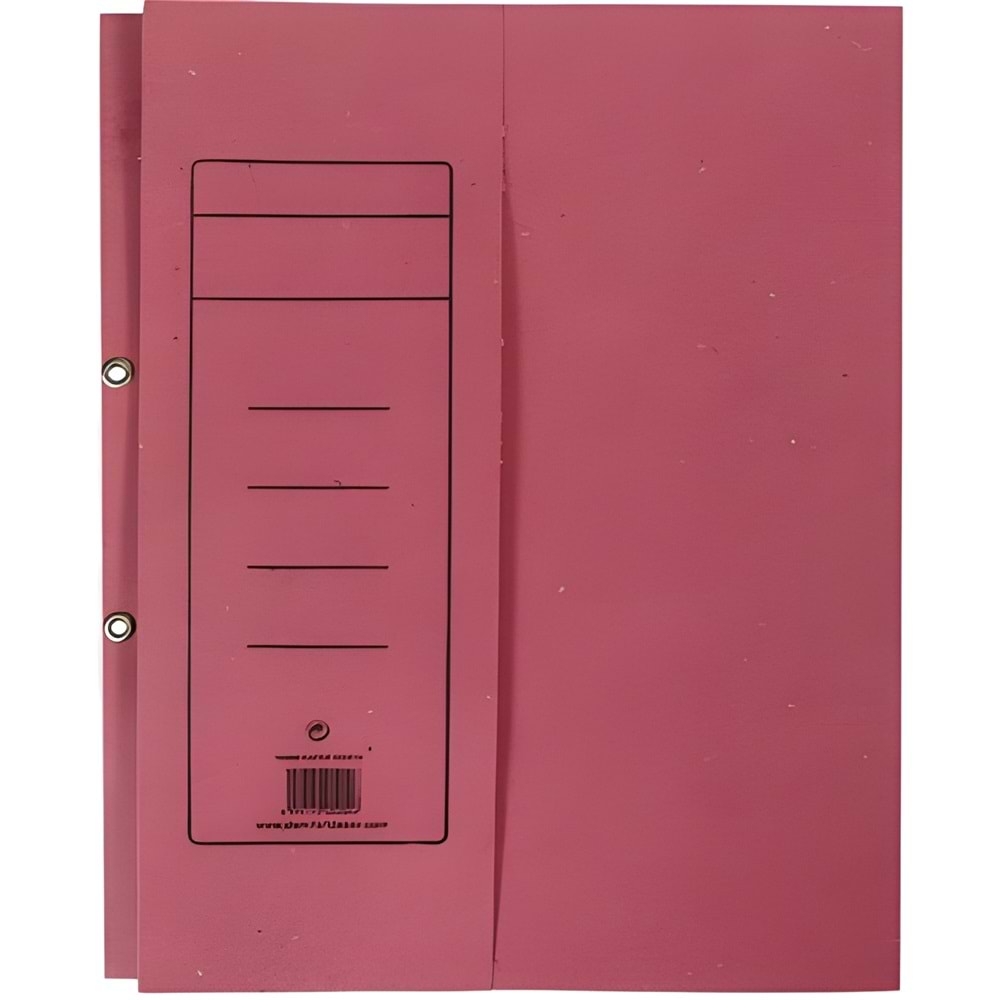 Pembe Karton Kapaklı Evrak Dosyası (Telli/Deliği) - Okul ve Ofis İçin Renkli Dosya