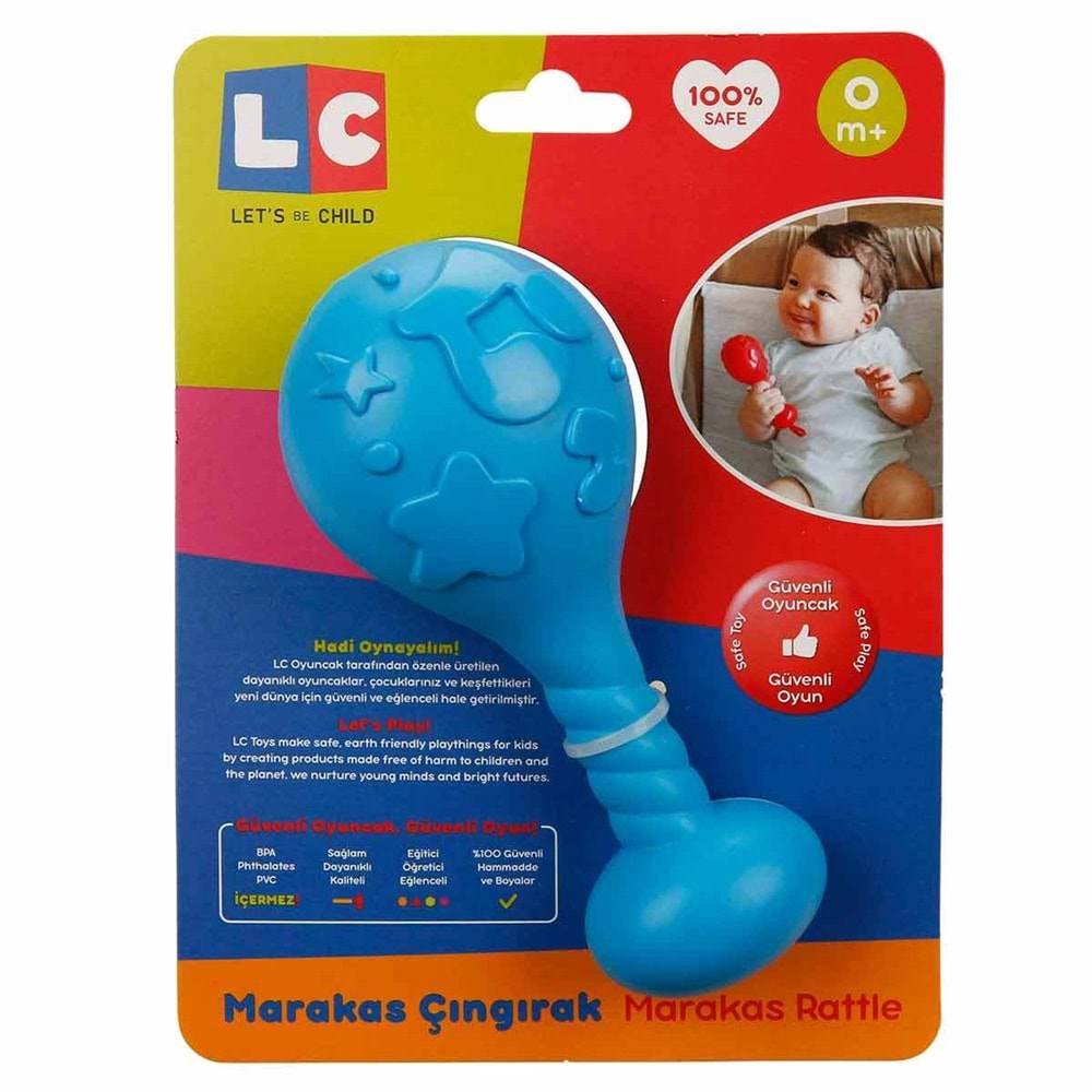 Enfal LC Marakas Çıngırak Bebek Oyuncağı Sesli El Çıngırağı LC-30614