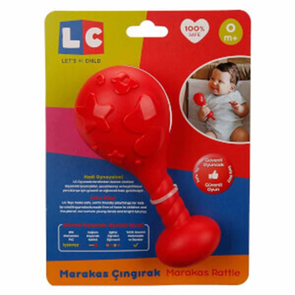 Enfal LC Marakas Çıngırak Bebek Oyuncağı Sesli El Çıngırağı LC-30614